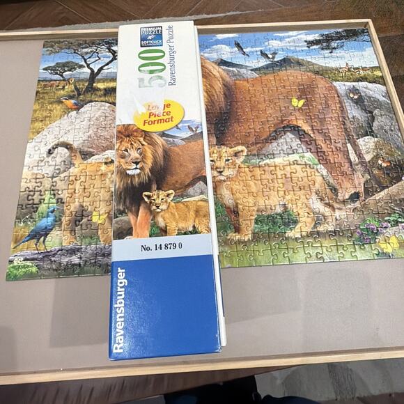 Ravensburger Lions pride forest wild animals Puzzle 500 large pieces complete - Picture 7 of 7
